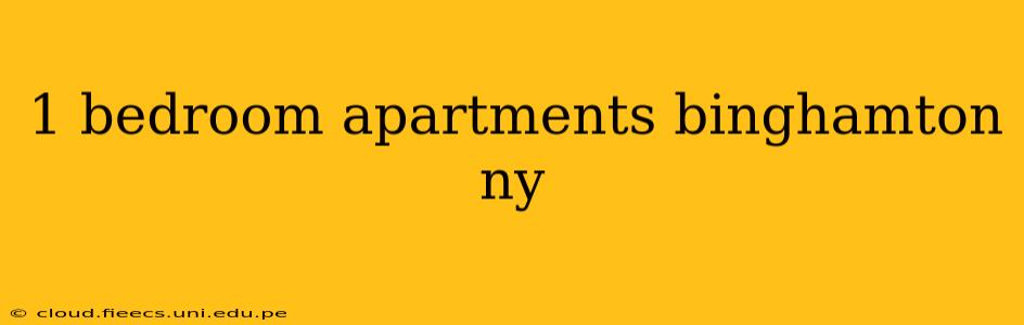 1 bedroom apartments binghamton ny