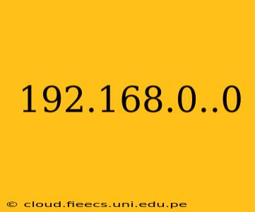 192.168.0..0