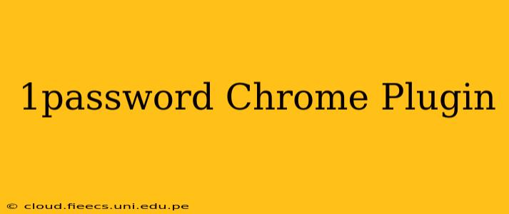 1password Chrome Plugin