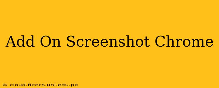 Add On Screenshot Chrome