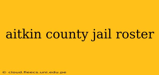aitkin county jail roster