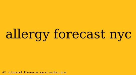 allergy forecast nyc