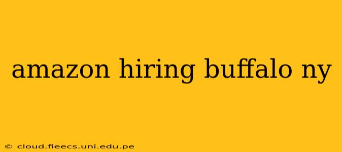 amazon hiring buffalo ny