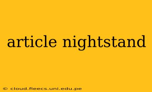 article nightstand
