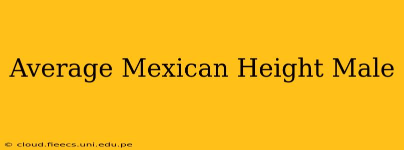 Average Mexican Height Male