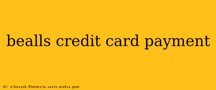 bealls credit card payment