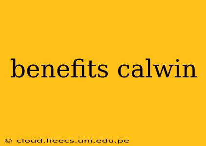 benefits calwin