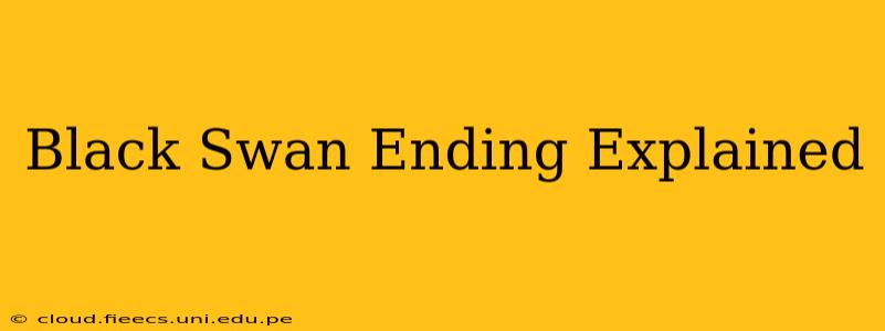Black Swan Ending Explained