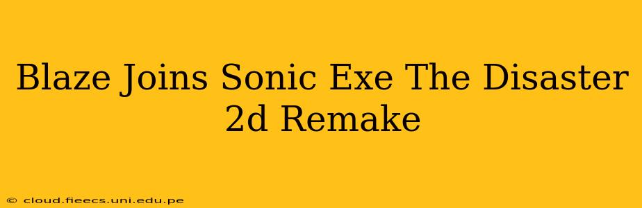 Blaze Joins Sonic Exe The Disaster 2d Remake