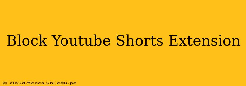 Block Youtube Shorts Extension