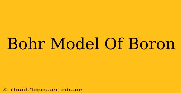 Bohr Model Of Boron