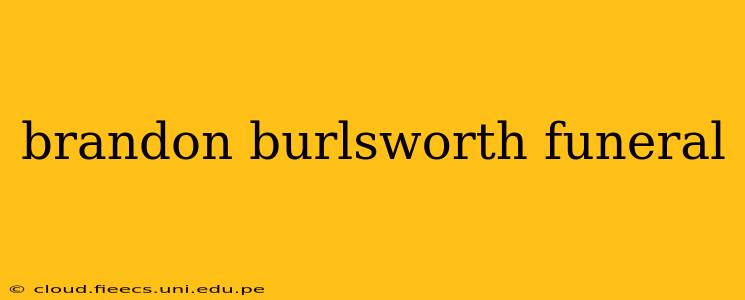 brandon burlsworth funeral