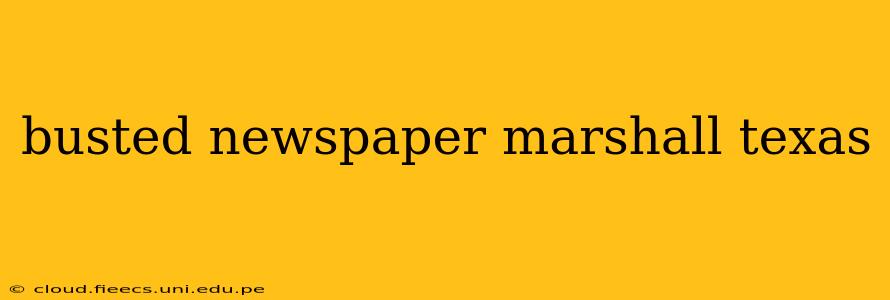 busted newspaper marshall texas