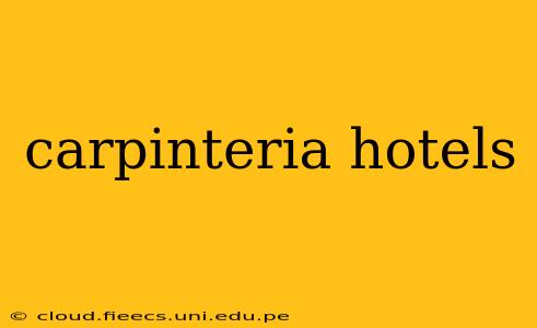 carpinteria hotels