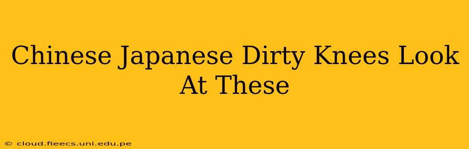 Chinese Japanese Dirty Knees Look At These