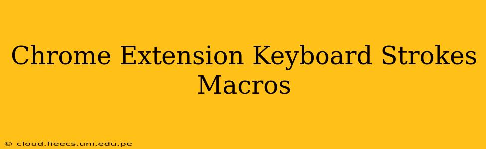 Chrome Extension Keyboard Strokes Macros