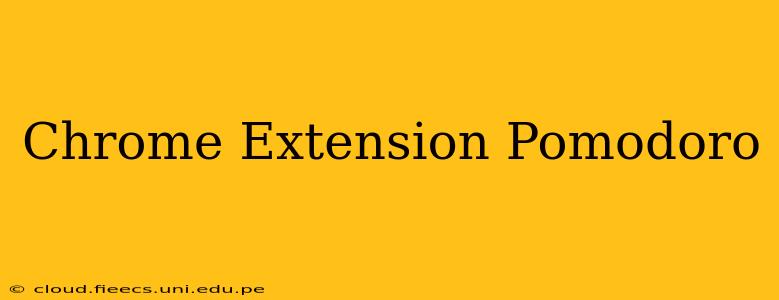 Chrome Extension Pomodoro