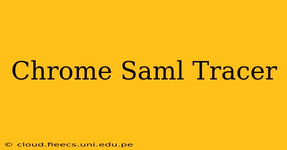Chrome Saml Tracer