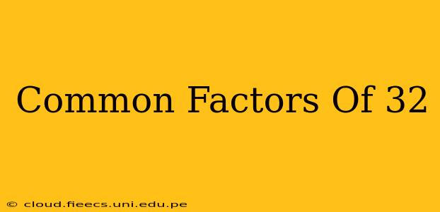 Common Factors Of 32