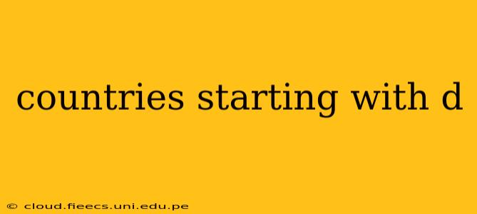 countries starting with d