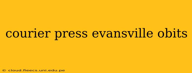 courier press evansville obits
