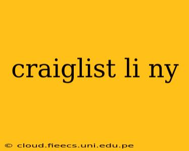 craiglist li ny