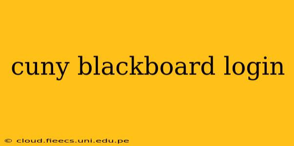 cuny blackboard login