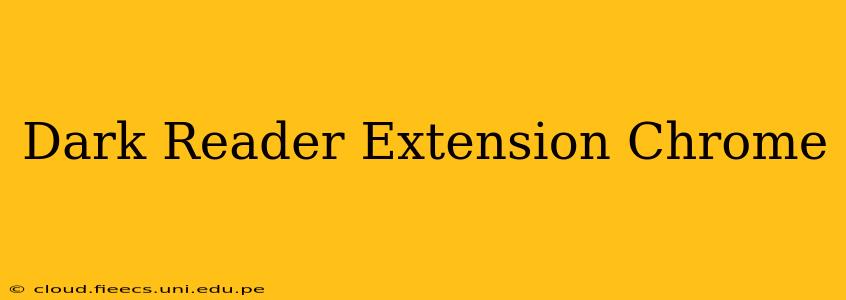 Dark Reader Extension Chrome