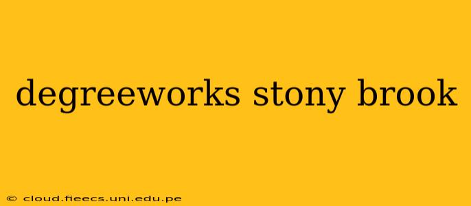 degreeworks stony brook