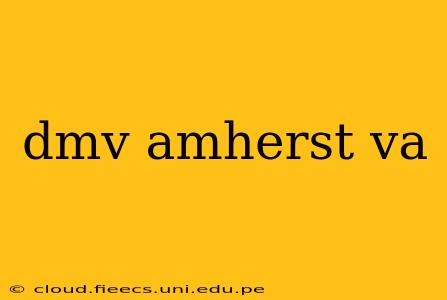 dmv amherst va
