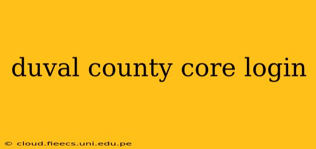 duval county core login