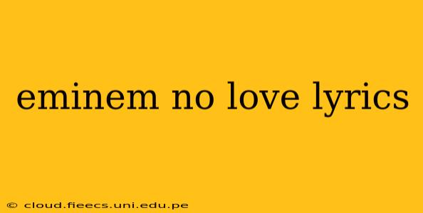 eminem no love lyrics