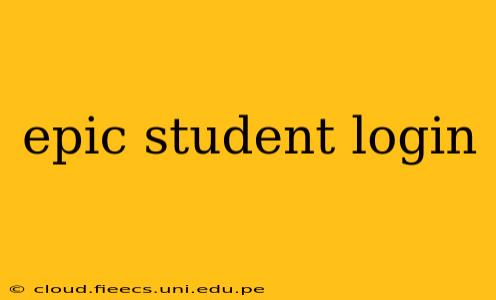 epic student login