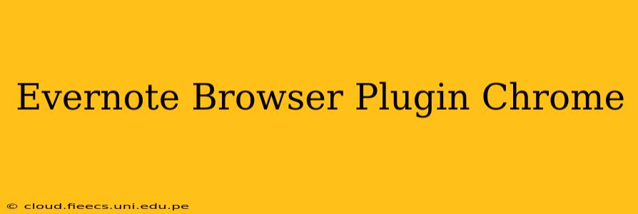 Evernote Browser Plugin Chrome