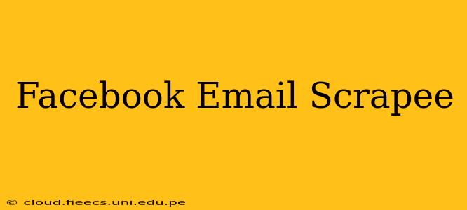 Facebook Email Scrapee