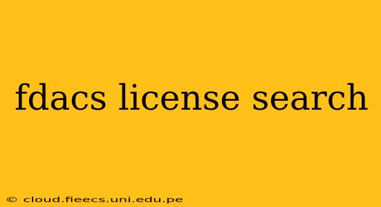 fdacs license search