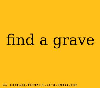 find a grave