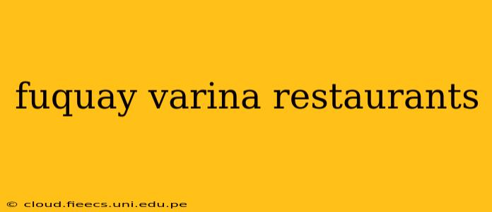 fuquay varina restaurants