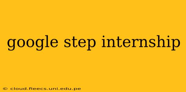 google step internship