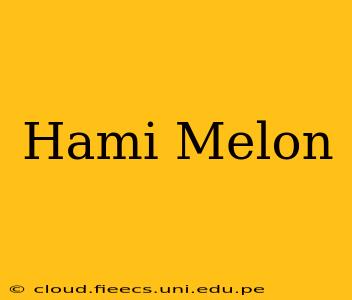 Hami Melon