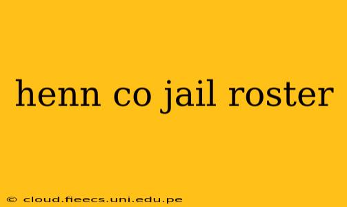 henn co jail roster