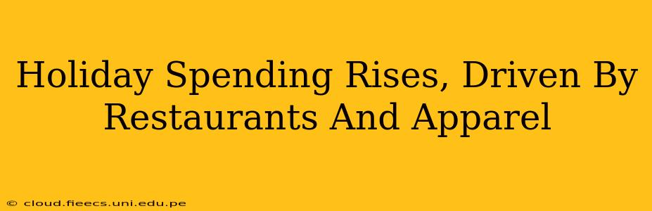 Holiday Spending Rises, Driven By Restaurants And Apparel