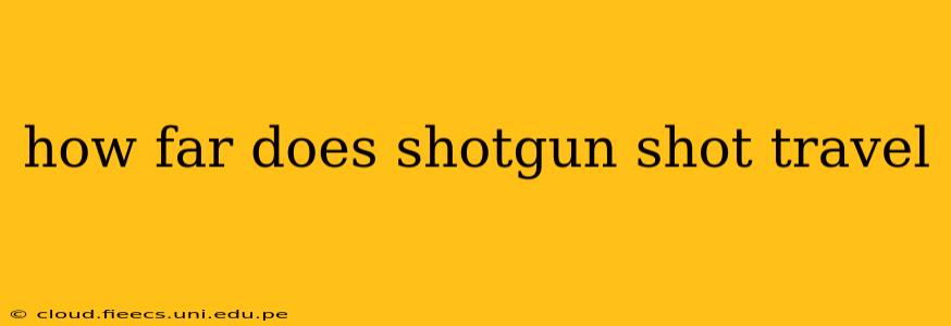 how far does shotgun shot travel
