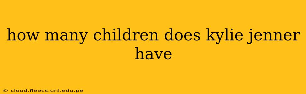 how many children does kylie jenner have
