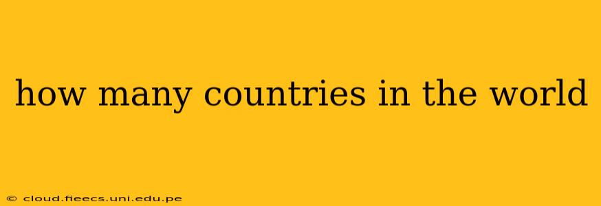 how many countries in the world