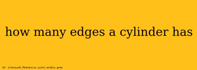 how many edges a cylinder has