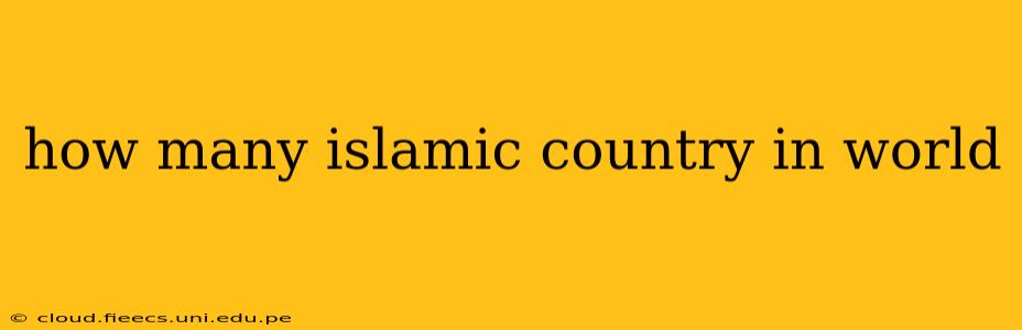 how many islamic country in world
