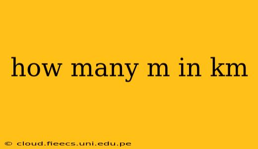 how many m in km