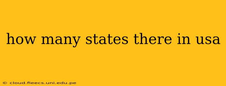 how many states there in usa