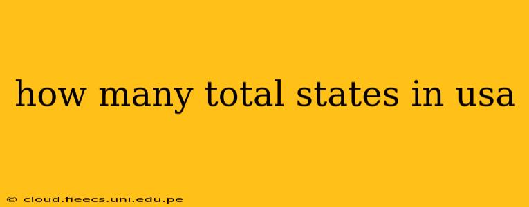 how many total states in usa